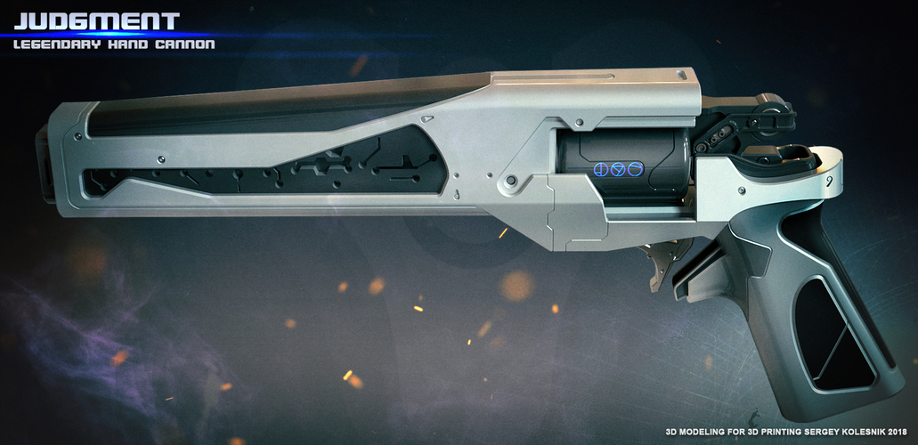 Judgment Legendary Hand Cannon 3D Print 186315 Judgment Legendary Hand Cannon 3D Print 186315