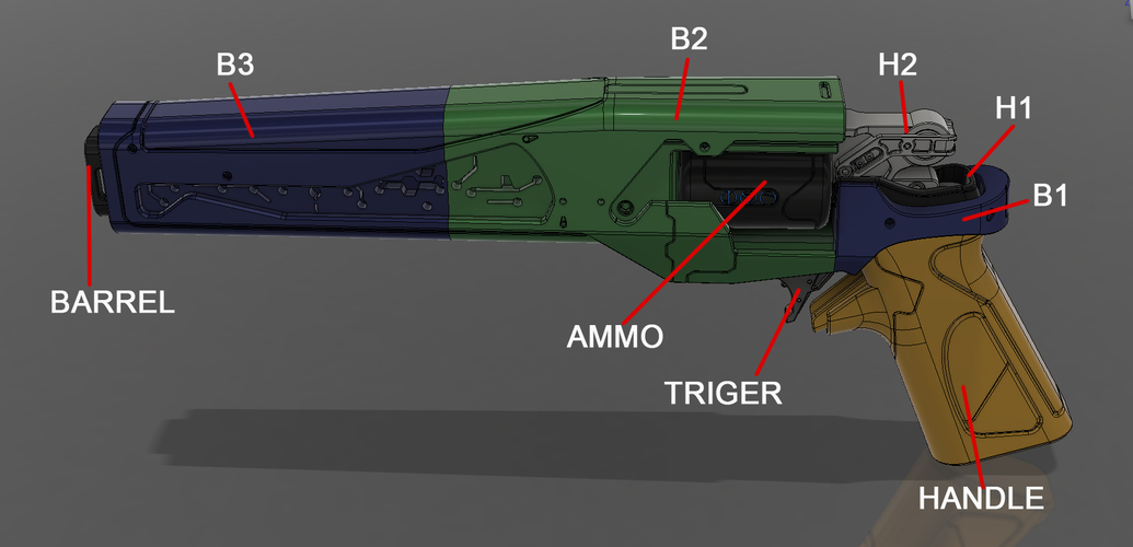 Judgment Legendary Hand Cannon 3D Print 186319 Judgment Legendary Hand Cannon 3D Print 186319