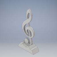 Small Treble Trophy  3D Printing 186360