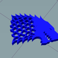 Small wolf keychain 3D Printing 186390