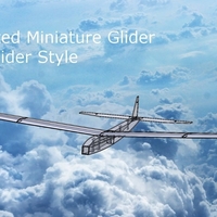 Small 3D Printed Miniature Glider - Balsa Glider Style!!! 3D Printing 186595