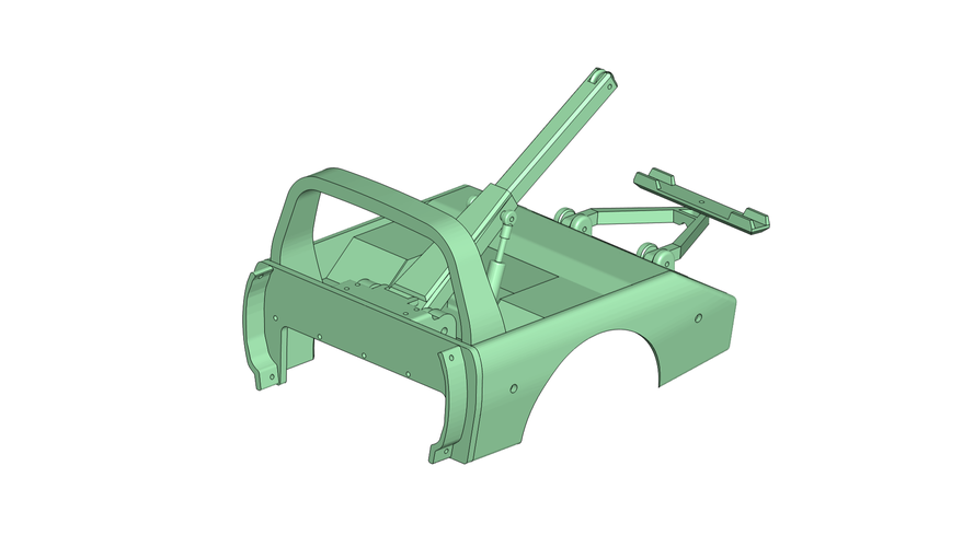 Mojave Hilux Wrecker rear Body Trailfinder 2 TF2 RC4WD 3D Print 187513 Mojave Hilux Wrecker rear Body Trailfinder 2 TF2 RC4WD 3D Print 187513