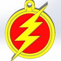 Small The Flash Keychain 3D Printing 187722