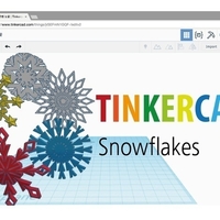 Small Snowflakes by Tinkercad 3D Printing 187781