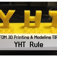 Small "YHT Rule" for learning of FDM 3D printer 3D Printing 187786