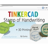 Small Have Fun Stamp ( Handwriting ) 3D Printing 187792