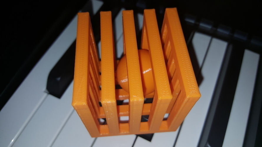 Pointless sphere in modern cage 3D Print 188515