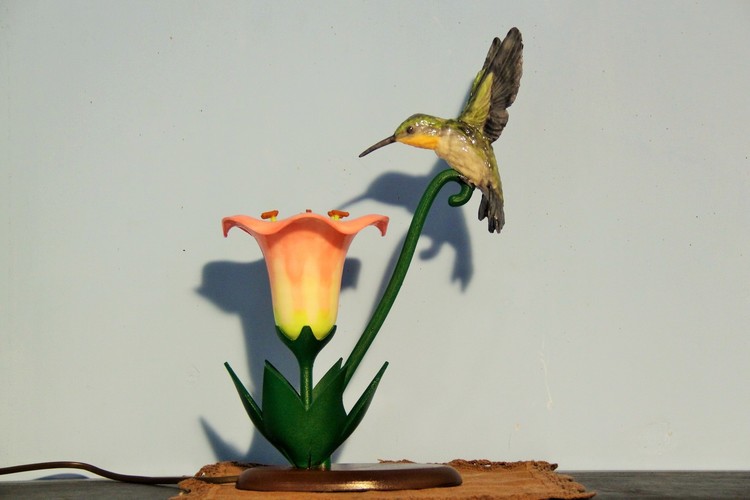 Hummingbird Lamp 3D Print 18853