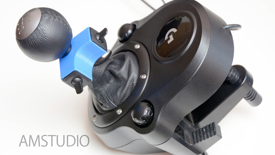 LEFT Logitech Truck Sim Shifter DIY 3D Print 188735 LEFT Logitech Truck Sim Shifter DIY 3D Print 188735