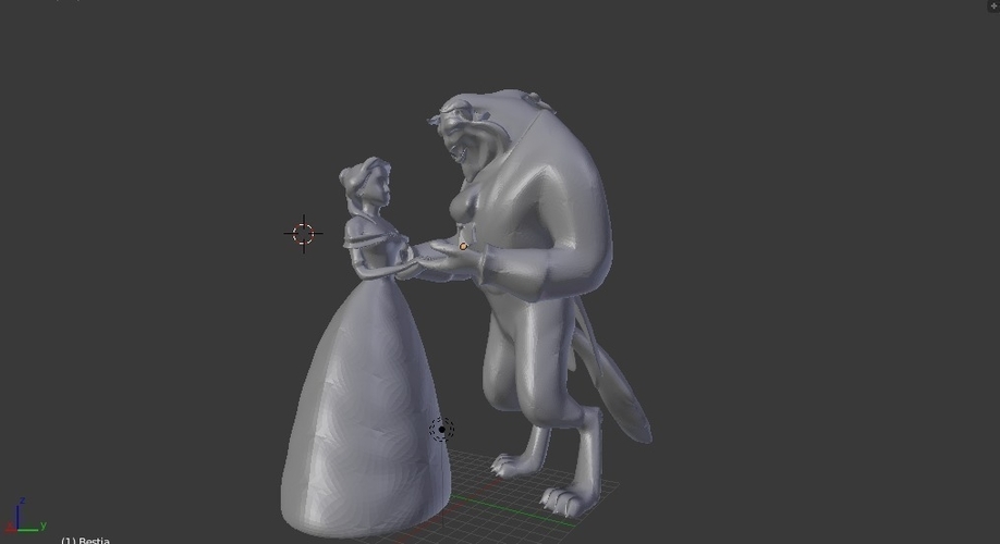 La bella y la bestia 3D Print 188948 La bella y la bestia 3D Print 188948