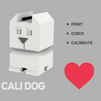 Small Cali Dog - The Calibration Dog 3D Printing 189095