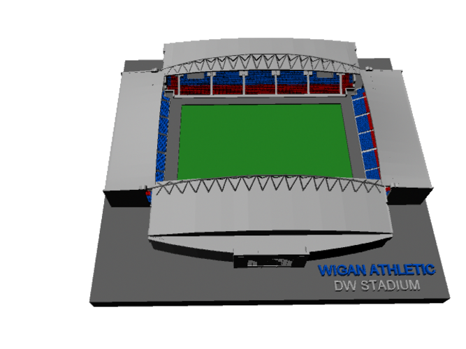 Wigan Athletic - DW Stadium 3D Print 189514 Wigan Athletic - DW Stadium 3D Print 189514