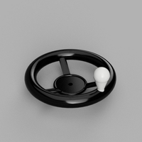 Small Hand Wheel 3D Printing 189542