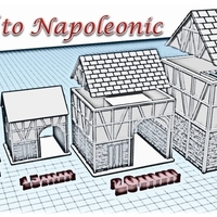 Small House 3 - Wargame medieval to napoleonic 3D Printing 189926