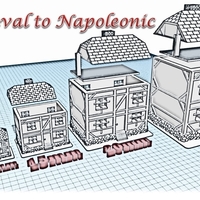 Small House 4 - Wargame medieval to napoleonic 3D Printing 189927