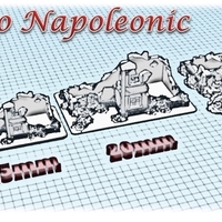 Small Ruined house - Wargame medieval to napoleonic 3D Printing 189930