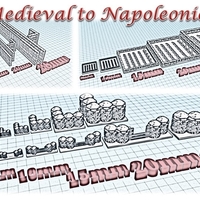 Small Accessories 2 - Wargame medieval to napoleonic 3D Printing 189937