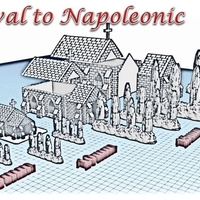 Small Church - Wargame medieval to napoleonic 3D Printing 189944