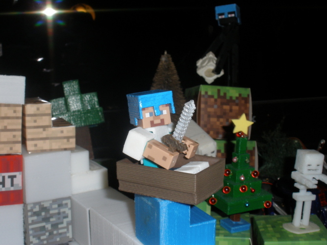Boat from Minecraft scaled to Minecraft figures sold in stores 3D Print 18995