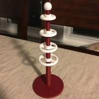Small Red Alert Tesla Coil 3D Printing 190044