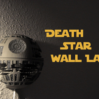 Small Death Star Wall Lamp (Star Wars) 3D Printing 190465