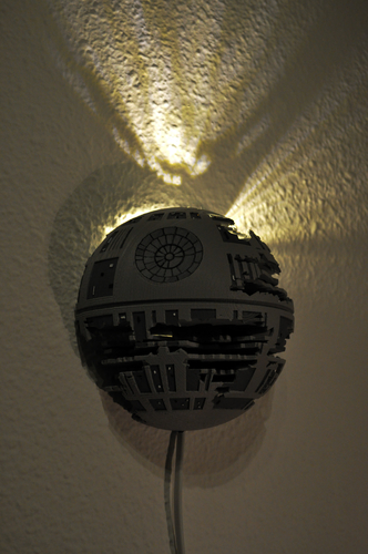 Death Star Wall Lamp (Star Wars) 3D Print 190466