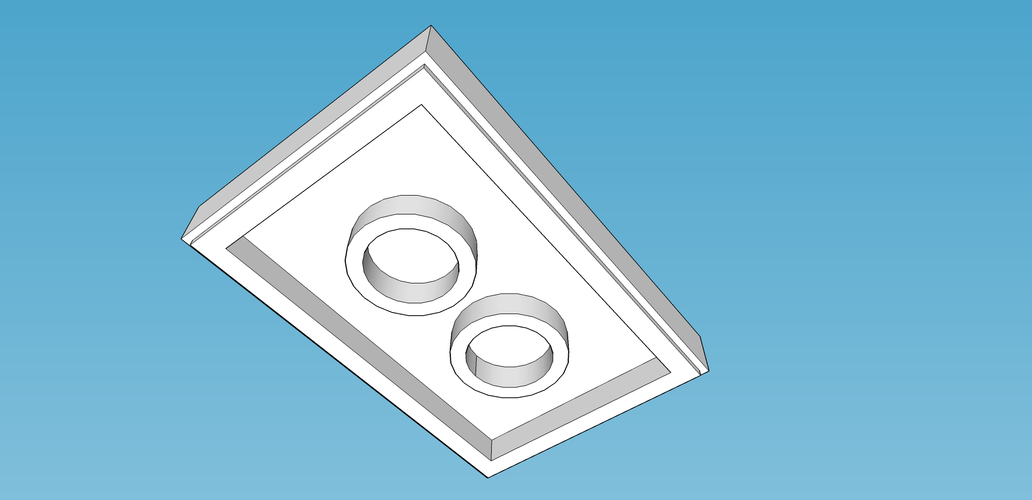 LEGO-2X3-F 3D Print 190475 LEGO-2X3-F 3D Print 190475