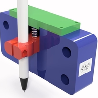 Small Pen Holder Floating Z by Myke974 3D Printing 190660