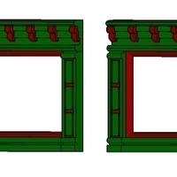Small SCALEPRINT SINGLE SHOP FRONTS LEFT AND RIGHT 00/HO SCALE 3D Printing 190883