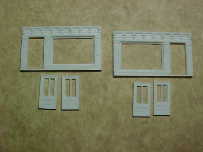 SCALEPRINT SINGLE SHOP FRONTS LEFT AND RIGHT 00/HO SCALE 3D Print 190885
