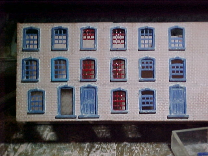 SCALEPRINT TERRACE HOUSES FRONT WINDOW/DOOR SET 00/HO SCALE 3D Print 190900