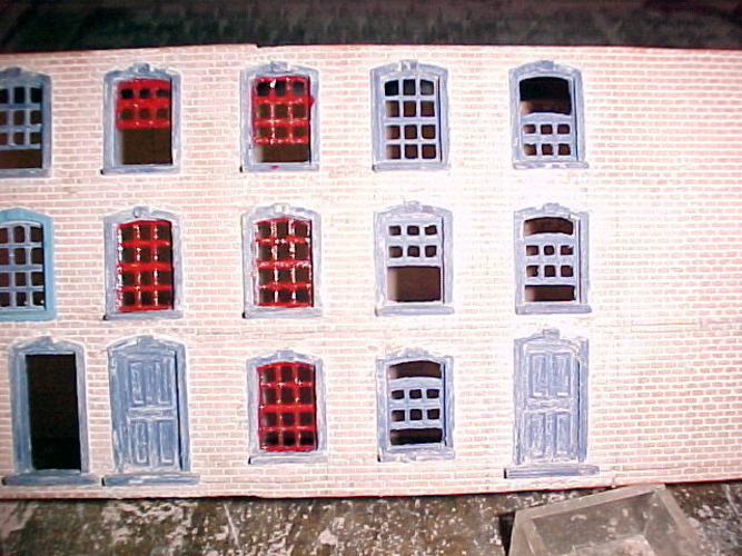 SCALEPRINT TERRACE HOUSES FRONT WINDOW/DOOR SET 00/HO SCALE 3D Print 190902