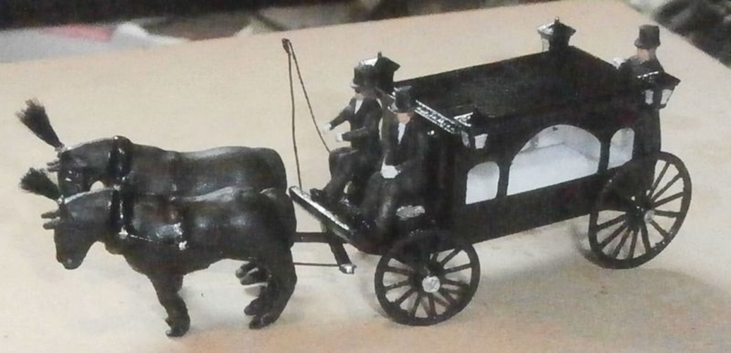 SCALEPRINT HORSE DRAWN HEARSE 00 HO SCALE 3D Print 190911