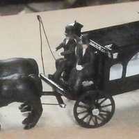 Small SCALEPRINT HORSE DRAWN HEARSE 00 HO SCALE 3D Printing 190911