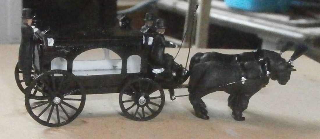 SCALEPRINT HORSE DRAWN HEARSE 00 HO SCALE 3D Print 190913