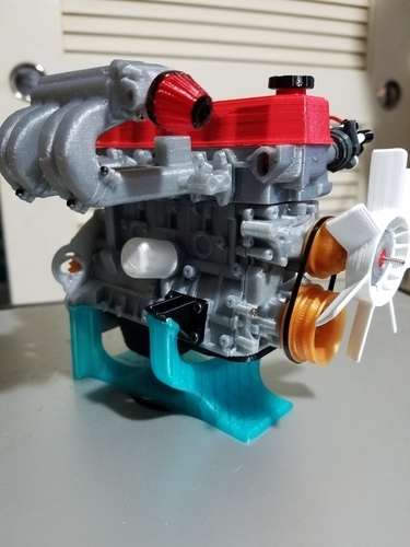 1/10 scale Toyota 22RE Motor. working model 3D Print 191441