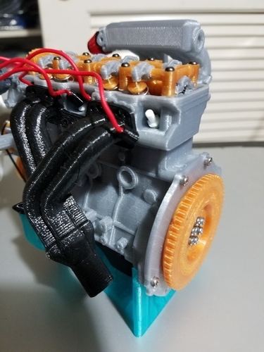 1/10 scale Toyota 22RE Motor. working model 3D Print 191443