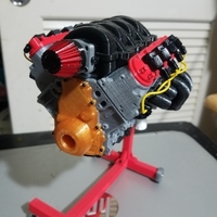 Small 1/10 Scale Camaro LS3 motor. Working model 3D Printing 191478