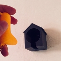 Small Simple Birdhouse Key Holder 3D Printing 191653