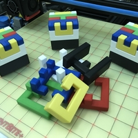 Small Printable Interlocking Puzzle #4 - Level 11 by richgain 3D Printing 191945