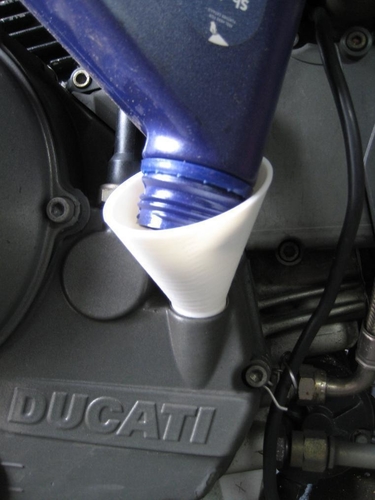 Elliptical oil funnel for Ducati 3D Print 192207