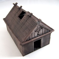 Small Viking House 3D Printing 1924