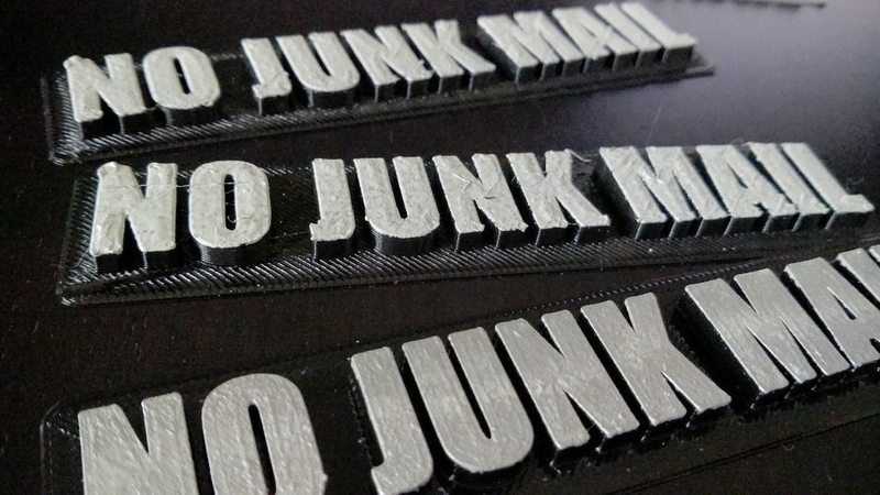 No Junk Mail sign