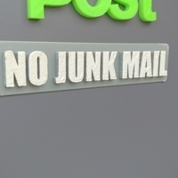 No Junk Mail sign - Thumbnail 3