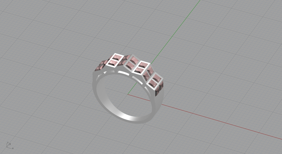 ring square effect 3D Print 193106 ring square effect 3D Print 193106