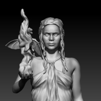 Small Daenerys Targaryen 3D Printing 193154