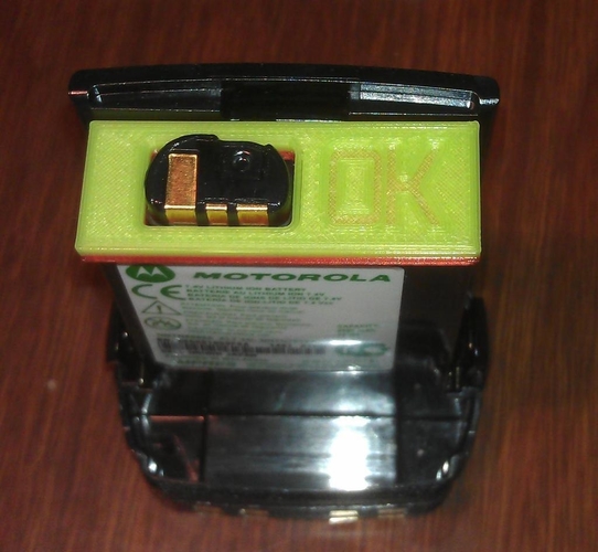 Motorola IMPRES Battery Status Tag 3D Print 193184