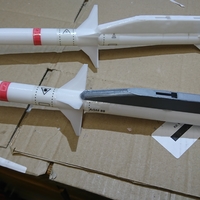Small Freewing F-16 70mm 1/12 AGM 88 Rocket with bracket 3D Printing 193233