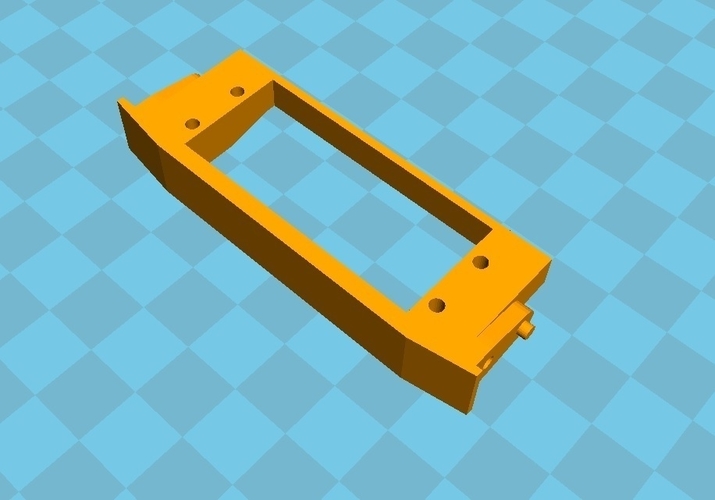 SCX10 Bumper Servo Mount 3D Print 193303 SCX10 Bumper Servo Mount 3D Print 193303