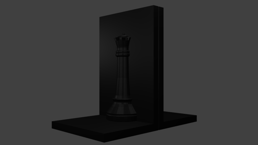 Chess Bookend 3D Print 193602 Chess Bookend 3D Print 193602